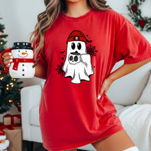 Load image into Gallery viewer, Ghost With Skull Mug And Red Skull Beanie And Snowflakes/Bats With Color Option DROPDOWN TRANSFER CSC NOV 25
