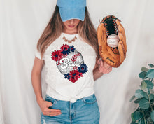 Load image into Gallery viewer, Baseballs With Flowers DROPDOWN TRANSFER SCG JAN

