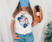 Load image into Gallery viewer, Baseballs With Flowers DROPDOWN TRANSFER SCG JAN
