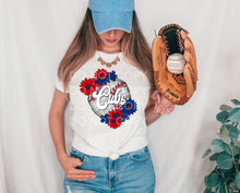Load image into Gallery viewer, Baseballs With Flowers DROPDOWN TRANSFER SCG JAN
