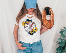 Load image into Gallery viewer, Baseballs With Flowers DROPDOWN TRANSFER SCG JAN
