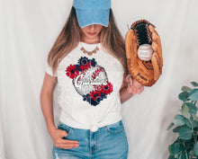 Load image into Gallery viewer, Baseballs With Flowers DROPDOWN TRANSFER SCG JAN
