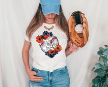Load image into Gallery viewer, Baseballs With Flowers DROPDOWN TRANSFER SCG JAN
