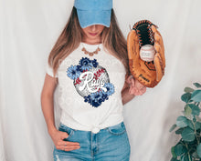 Load image into Gallery viewer, Baseballs With Flowers DROPDOWN TRANSFER SCG JAN
