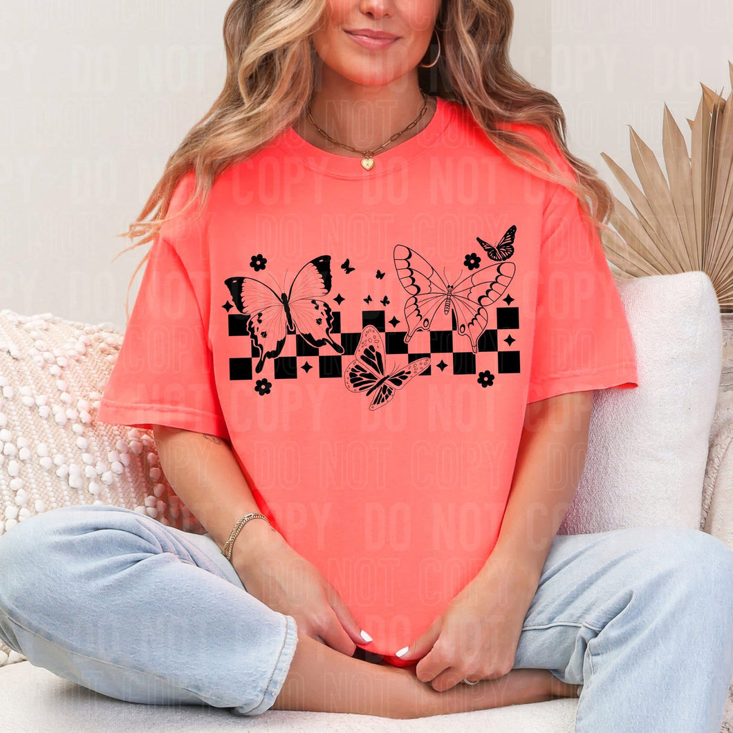 Butterflies Checker Color Dropdown TRANSFER SBB JUNE 25