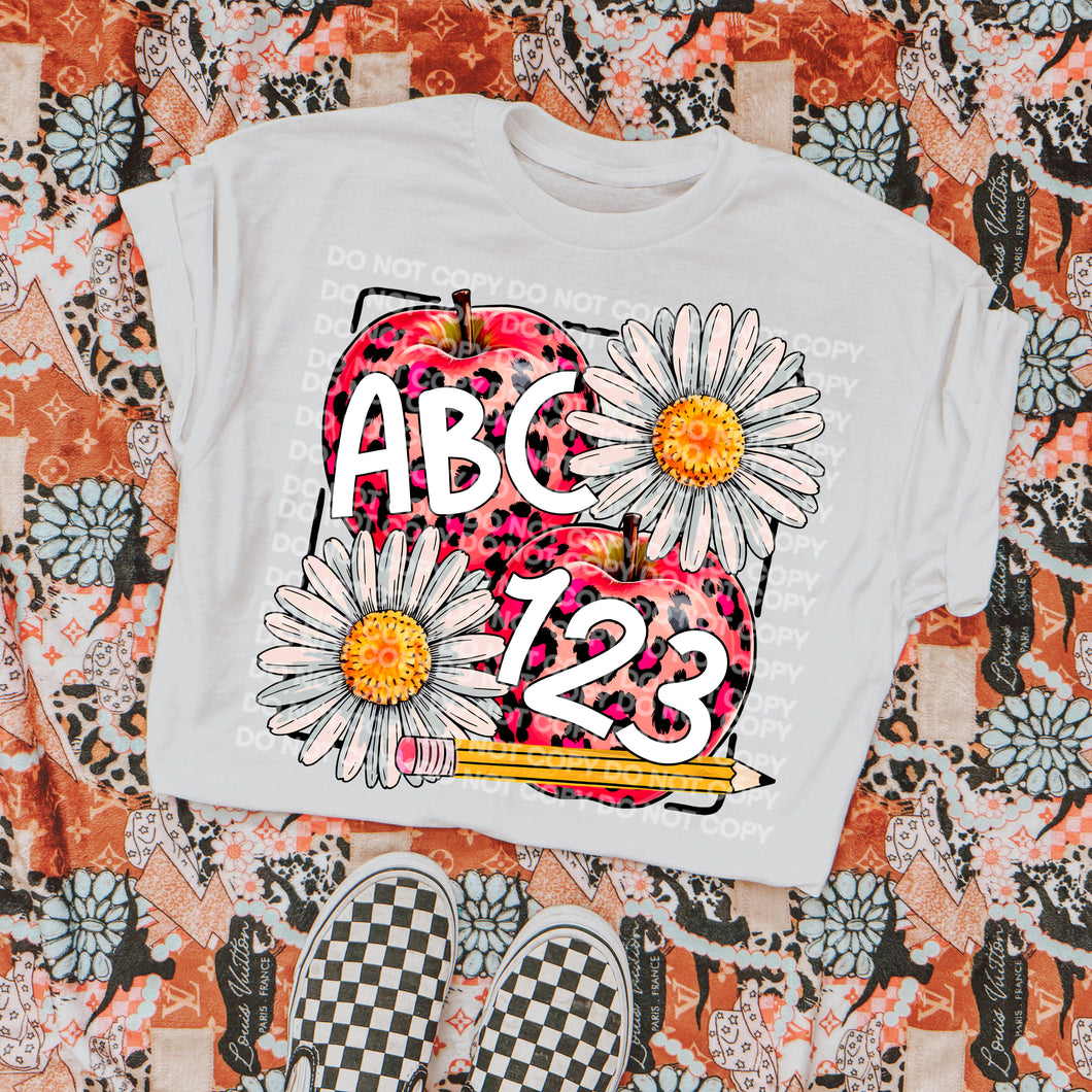ABC 123 Apples TRANSFER SCG JULY – Sassy Sublimation & Screen Prints