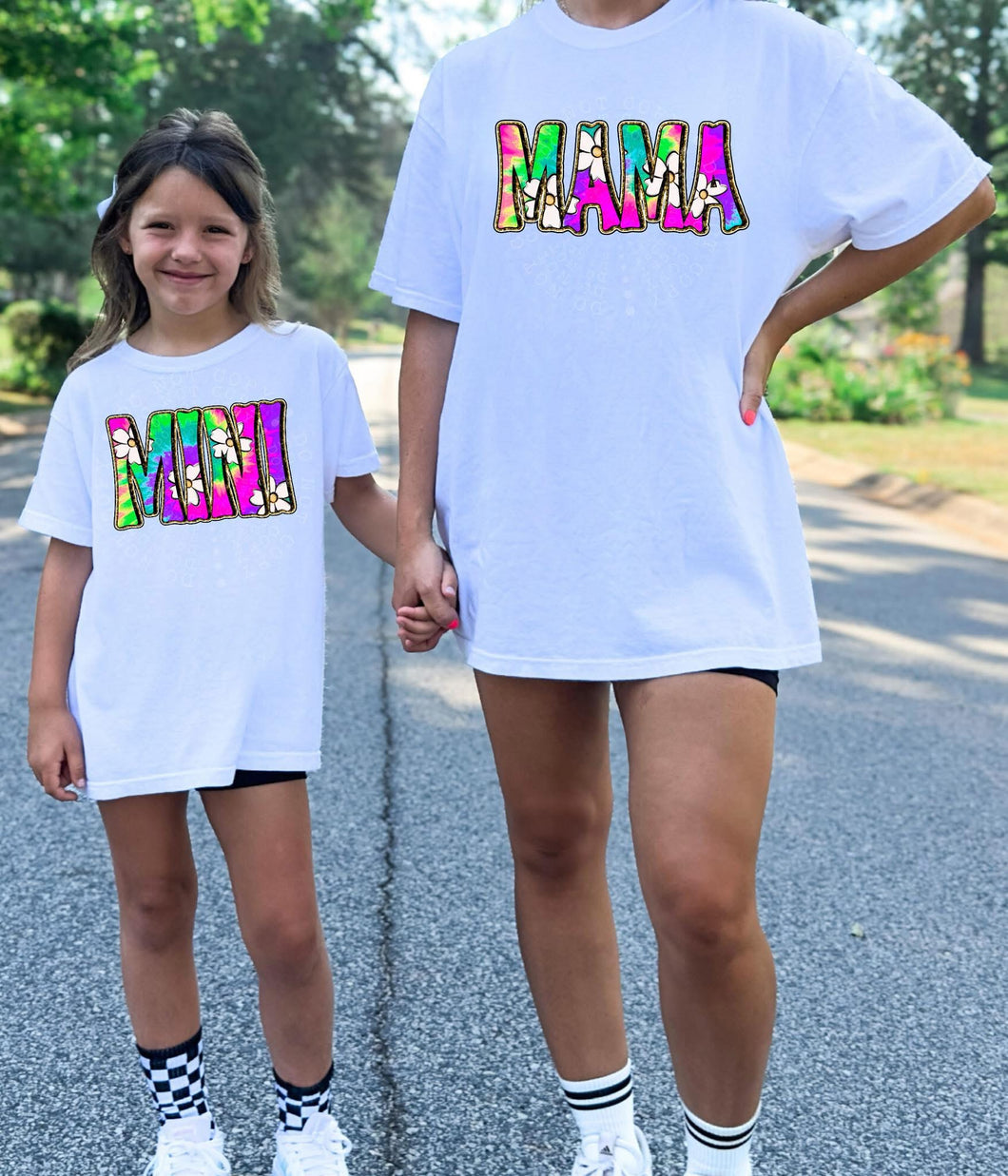 Tie Dye Daisy Mini Alpha TRANSFER CST MAR