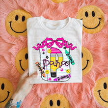 Load image into Gallery viewer, Pink Bow Notebook Pencil Grades DROPDOWN TRANSFER SCG JULY
