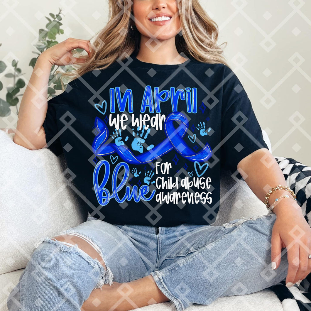 In April We Wear Blue TRANSFER CCD MAR
