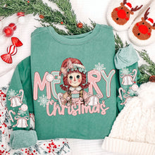Load image into Gallery viewer, Merry Christmas Faux Yarn Doll Skin Tone Dropdown SLEEVE OPTION DROPDOWN TRANSFER VIRGO OCT 25
