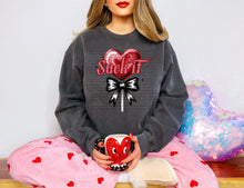 Load image into Gallery viewer, Suck It Heart Lollipop Black Bow TRANSFER SCG JAN 26
