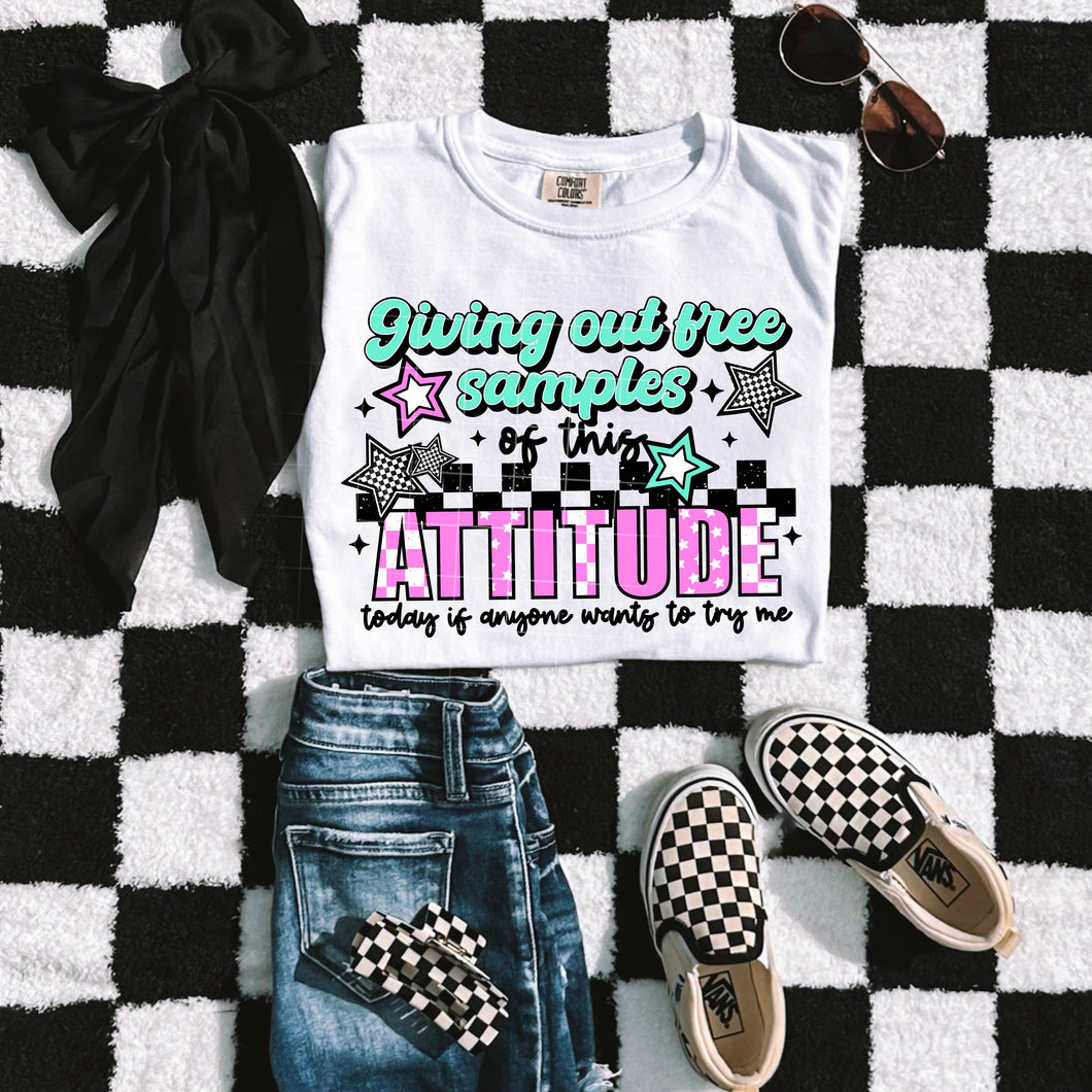 Giving Out Free Samples Of This Attitude Color Dropdown TRANSFER CSC APR 25