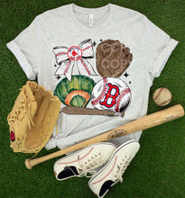Load image into Gallery viewer, Baseball Bow And Mitt DROPDOWN TRANSFER SCG FEB
