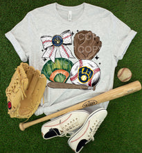Load image into Gallery viewer, Baseball Bow And Mitt DROPDOWN TRANSFER SCG FEB
