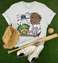Load image into Gallery viewer, Baseball Bow And Mitt DROPDOWN TRANSFER SCG FEB

