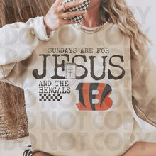 Load image into Gallery viewer, Sundays Are For Jesus &amp; Football Dropdown TRANSFER RHD OCT 25
