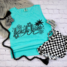 Load image into Gallery viewer, Beach Bum Checkered Flower Color Dropdown TRANSFER CSC APR 25
