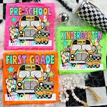 Load image into Gallery viewer, Bright School Bus Grades With Teacher Dropdown TRANSFER VIRGO JUNE 25
