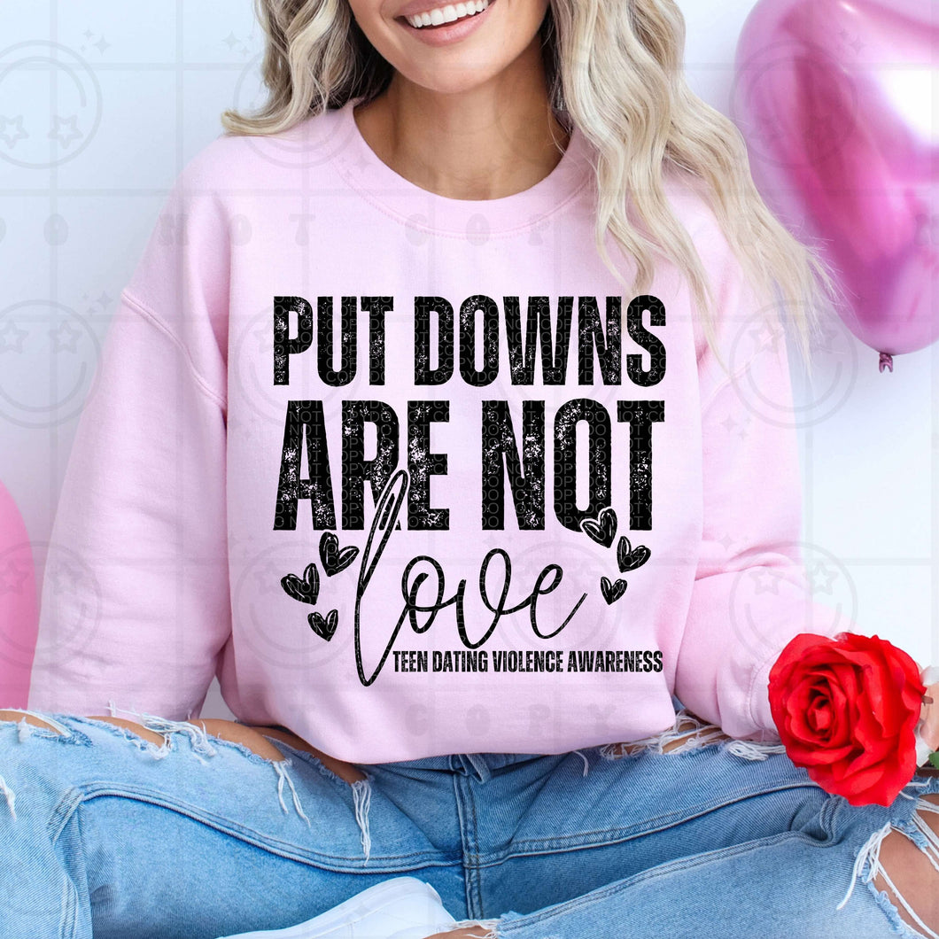 Put Downs Are Not Love TRANSFER HMWK JAN 25