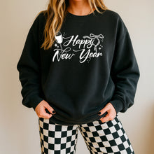 Load image into Gallery viewer, Happy New Year Fancy Script Lace Bow And Stars With Color Option DROPDOWN TRANSFER CSC NOV 25

