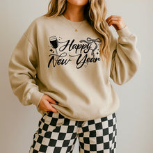 Load image into Gallery viewer, Happy New Year Fancy Script Lace Bow And Stars With Color Option DROPDOWN TRANSFER CSC NOV 25
