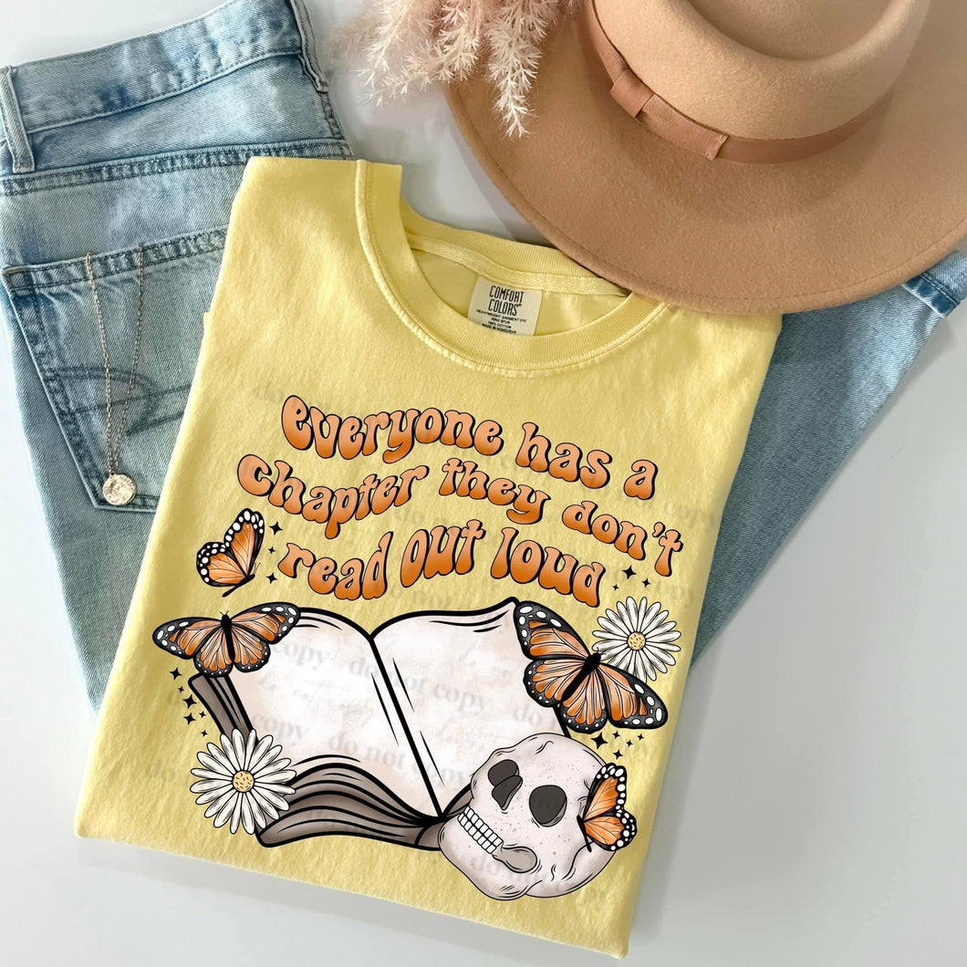 Everyone Has A Chapter They Don’t Read Out Loud Orange TRANSFER