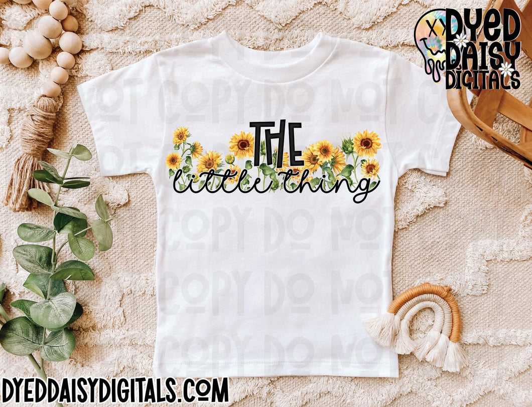 The Little Things Blk Sunflowers TRANSFER DDD