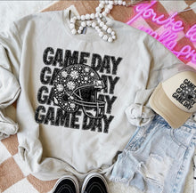 Load image into Gallery viewer, Game Day Stacked Sports Faux Rhinestones DROPDOWN TRANSFER CSD
