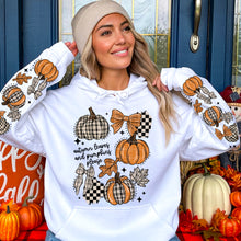 Load image into Gallery viewer, Autumn Leaves &amp; Pumpkins Please With SLEEVE OPTION DROPDOWN TRANSFER CSC AUG 25
