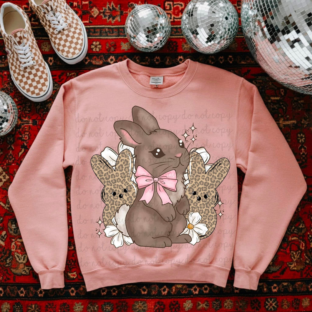 Easter Bunny Leopard TRANSFER MOON THRIFTY FEB 25