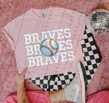 Load image into Gallery viewer, Baseball Mascots Stacked Faux Embroidery DROPDOWN TRANSFER TGG 24
