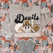 Load image into Gallery viewer, Retro Football Mascots Checkered DROPDOWN TRANSFER TGG
