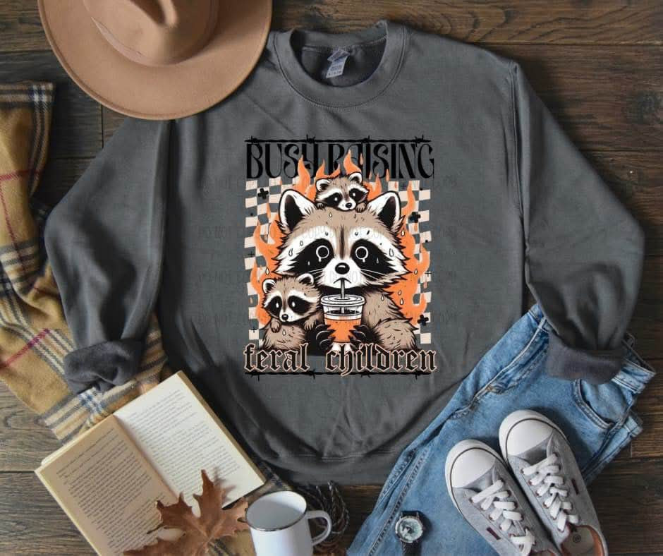 Busy Raising Feral Children Raccoon TRANSFER DEC SCG – Sassy ...