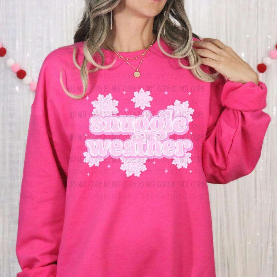 Snuggle Weather Pink TRANSFER DEC SCG – Sassy Sublimation & Screen Prints