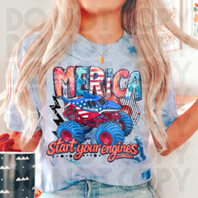 Load image into Gallery viewer, Merica Start Your Engines Truck Dropdown TRANSFER RHD APR 26 | STAR SPANGLED COLLAB RHD X SSD
