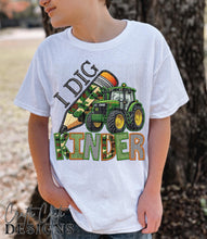 Load image into Gallery viewer, I Dig Grades Tractor Camo Pencil DROPDOWN TRANSFER
