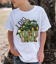 Load image into Gallery viewer, I Dig Grades Tractor Camo Pencil DROPDOWN TRANSFER
