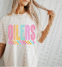 Load image into Gallery viewer, Bright Retro Checkered Mascots DROPDOWN TRANSFER
