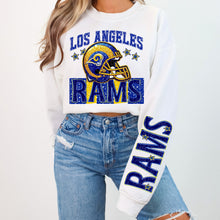 Load image into Gallery viewer, Faux Sequin Football Team DROPDOWN With SLEEVE OPTION DROPDOWN TRANSFER VIRGO JAN 26
