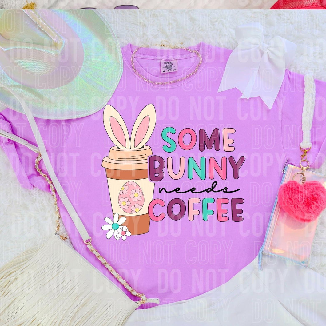 Some Bunny Needs Coffee TRANSFER