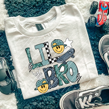 Load image into Gallery viewer, Baby Little Middle Big Bro Skater Happy Face DROPDOWN TRANSFER CARTER AUG 26
