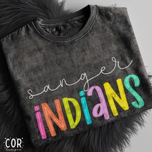 Load image into Gallery viewer, Neon Bright Line Indians DROPDOWN TRANSFER COR
