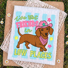 Load image into Gallery viewer, Friends In Low Places Weenie Blue Wavy Stripes TRANSFER UAC MAY 26
