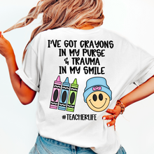 Load image into Gallery viewer, I’ve Got Crayons In My Purse COLOR DROPDOWN With POCKET TRANSFER CMD JULY 25
