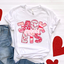 Load image into Gallery viewer, Heart Checkered Mascots Faux Embroidery DROPDOWN TRANSFER CSD JAN 25
