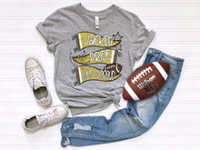 Load image into Gallery viewer, Mascot Proud Loud &amp; Proud Pennant Trio Customized DROPDOWN DTF TRANSFER
