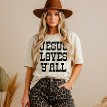 Load image into Gallery viewer, Jesus Loves Y'all Stars Color DROPDOWN TRANSFER SDD NOV 25
