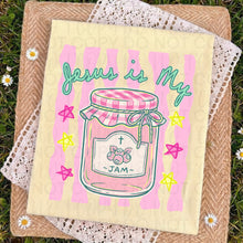 Load image into Gallery viewer, Jesus In My Jam Pink Yellow Stars Pink Wavy Stripes TRANSFER UAC MAY 26
