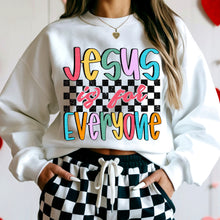 Load image into Gallery viewer, Jesus Is For Everyone Multicolor And Checkered TRANSFER SDD MAR 26
