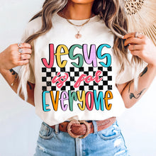 Load image into Gallery viewer, Jesus Is For Everyone Multicolor And Checkered TRANSFER SDD MAR 26
